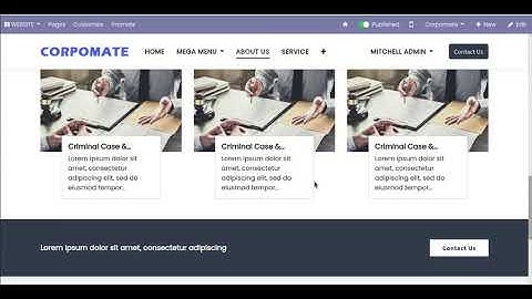 Corpomate Theme v14 - Theme 9 Odoo