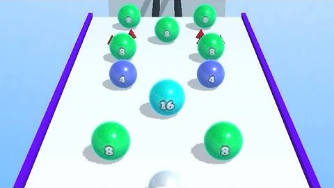 Ball Merge 2048 🟠🟣 All Levels Gameplay Walkthrough Android/iOS Lvl 1-6