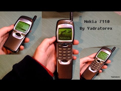 Nokia 7110 retro review (old ringtones & games [snake]). Vintage brick phone from 1999