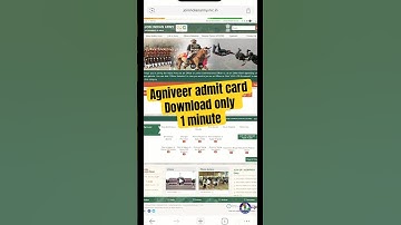 Agniveer GD 2025 Admit Card Out | how to download Agniveer admit card || #agnipathscheme #admitcard