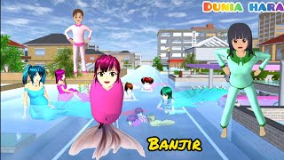 Banjir MuncuL Bayi Putri Duyung Kembar 5 Raksasa 👶| Mermaid Hamil Diculik 😱| Sakura School Simulator