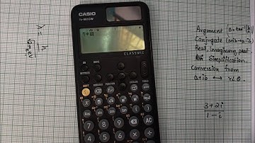 Complex Numbers on Casio-991CW explained