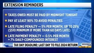 Tax Day deadline Last day to file 2024 return