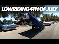 Lowriders hitting switches for individuals cc anniversary