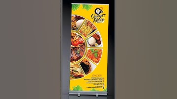 New Trending Rollup banners Design For Restaurants #rollupbanner #restaurantmenu