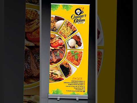 New Trending Rollup banners Design For Restaurants rollupbanner restaurantmenu