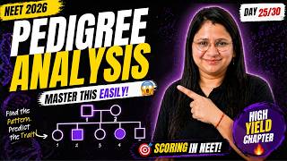 Pedigree Analysis Tricks 💯 | Solve ANY Question in 30 sec | NEET Biology