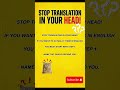 You will NEVER think in English if you don't do this! 🛑 #englishpractice #easyenglish #learnenglish