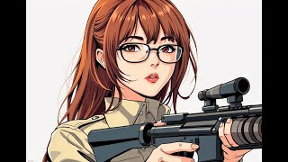 Counter-Strike gameplay with anime mod.