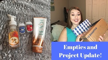 BATH AND BODY WORKS EMPTIES & PROJECT UPDATE