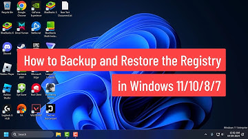 How to Backup and Restore the Registry in Windows 11/10/8/7