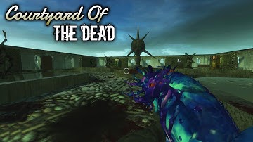 WaW New Custom Zombies Courtyard Of The Dead! Intense Ending