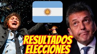 MILEI VS MASSA: Resultados ELECCIONES Argentina: Balotage elecciones 2023