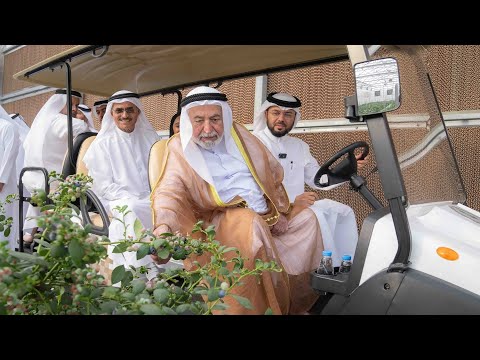 حاكم الشارقة يشهد تدشين منتجات غراس العضوية في الصوبات الزراعية