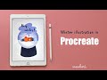 Winter drawing in Procreate | Digital illustration in Procreate | Drawing time lapse