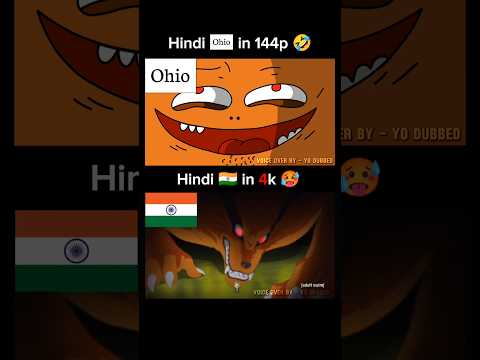 Naruto Shippuden Ohio Hindi Dubbed Animated Kurama 9 Tail Parody (Wait Till the End🤣) #anime #manga