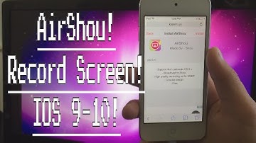 How to Record Your iPhone/iPod touch screen! NO JAILBREAK! IOS 9-10!