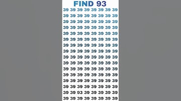 Find 93 comment your answer 💥 #iqtest #mathgame #mathpuzzle #iq #puzzle #braingame #logicriddles