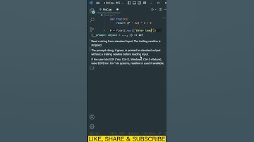 #21 Convert Fahrenheit to Celsius by using Python #shorts #shortsvideo #python