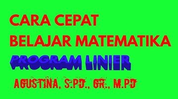 Program linear #part 3 (soal dan pembahasan)