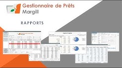 Gestionnaire de Prêts Margill - Rapports