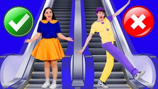 Take the Escalator Song \&Two Copycat | Educational Kids Songs | Kids Funny Songs