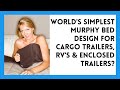 Cheap and Simple! Cargo Trailer or RV Folding Murphy Bed with Electrical Underneath