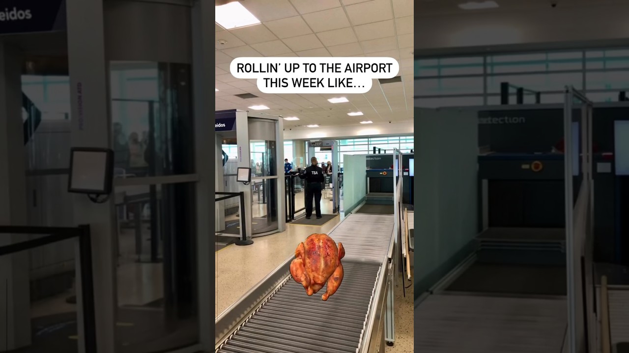 Like poultry in motion...&nbsp;It&rsquo;s that thyme of year.  #thanksgiving #traveling #holiday