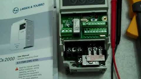 Variable Frequency Drive : L&T : Trouble Shooting; Important Tips