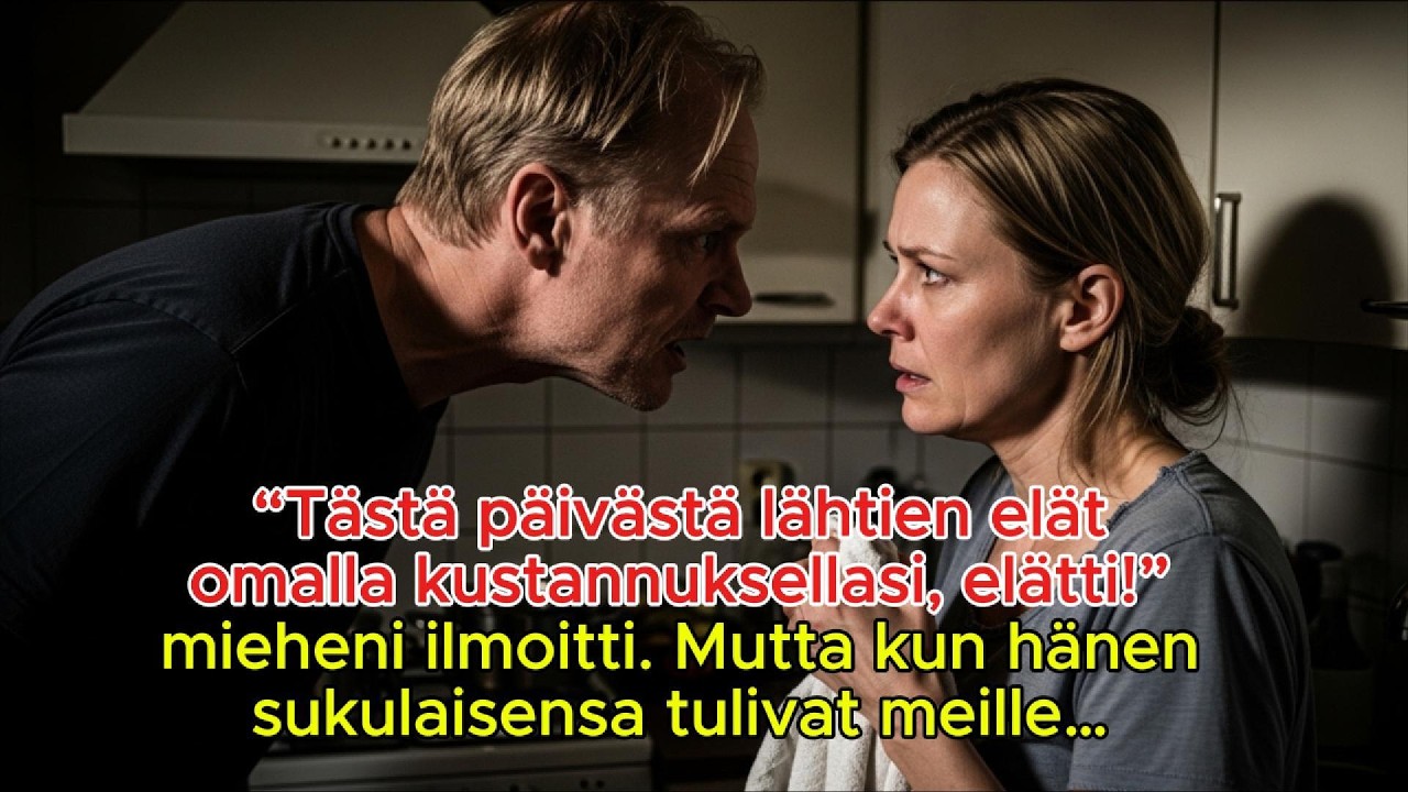 “Elä tästä päivästä omalla kustannuksellasi!” mieheni sanoi. Mutta kun hänen sukunsa tuli…