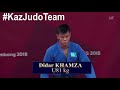 Kazakhstan National Judo team for the Grand Prix in Budapest 2019