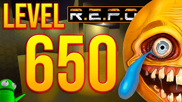 R.E.P.O. Solo World Record Level 650 | 4K 60 FPS | THE BACKROOMS! 💀