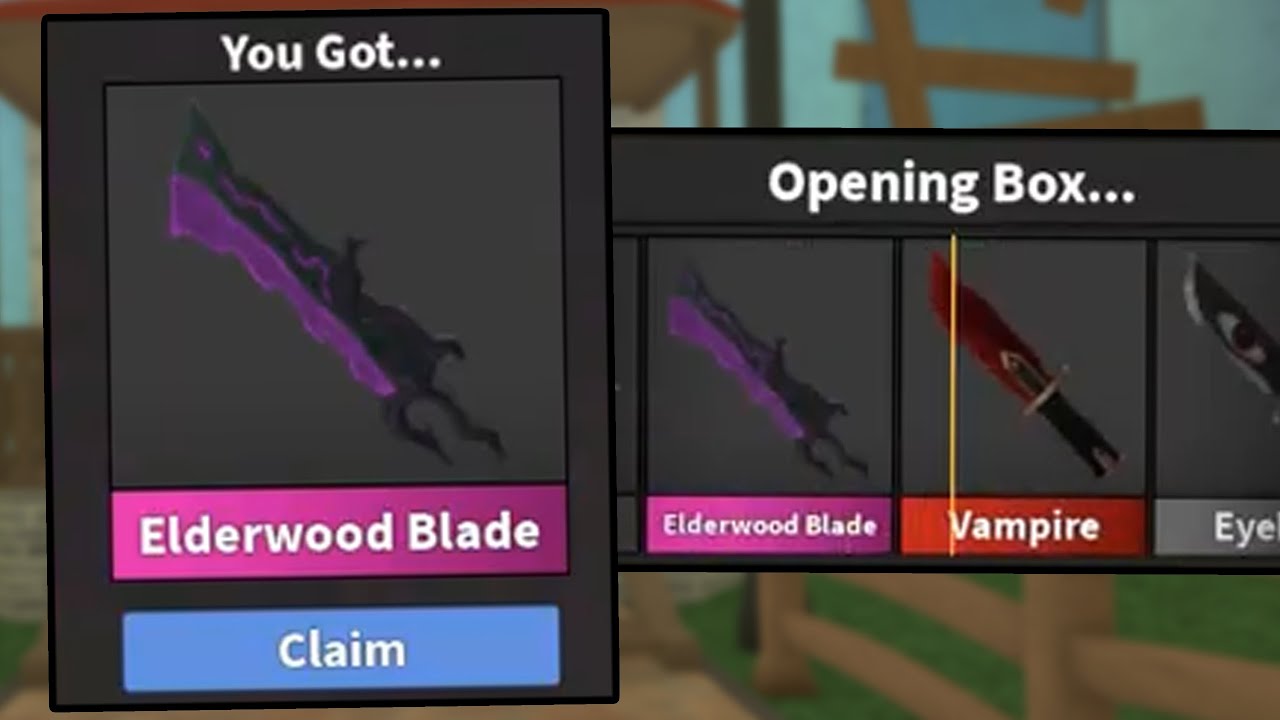 ELDERWOOD SET💜🎩FAST DELIVERY!!!💜🎩MM2 ROBLOX💜🎩GODLY ANCIENT 2 ITEMS