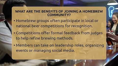 What Are The Benefits Of Joining A Homebrew Community? - The Pint Guy