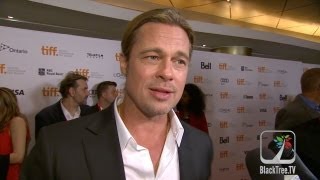 Brad Pitt on red carpet for 12 Years A Slave