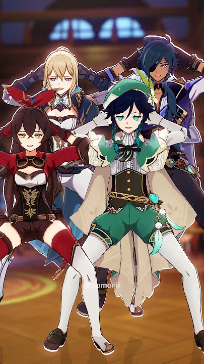 【原神: Genshin Impact MMD／4K／60FPS】Don't move or i will..『Travelers & 5 Regions of Teyvat』#shorts #mmd