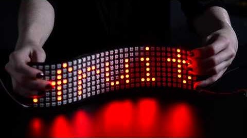 Flexible 8x32 NeoPixel RGB LED Matrix