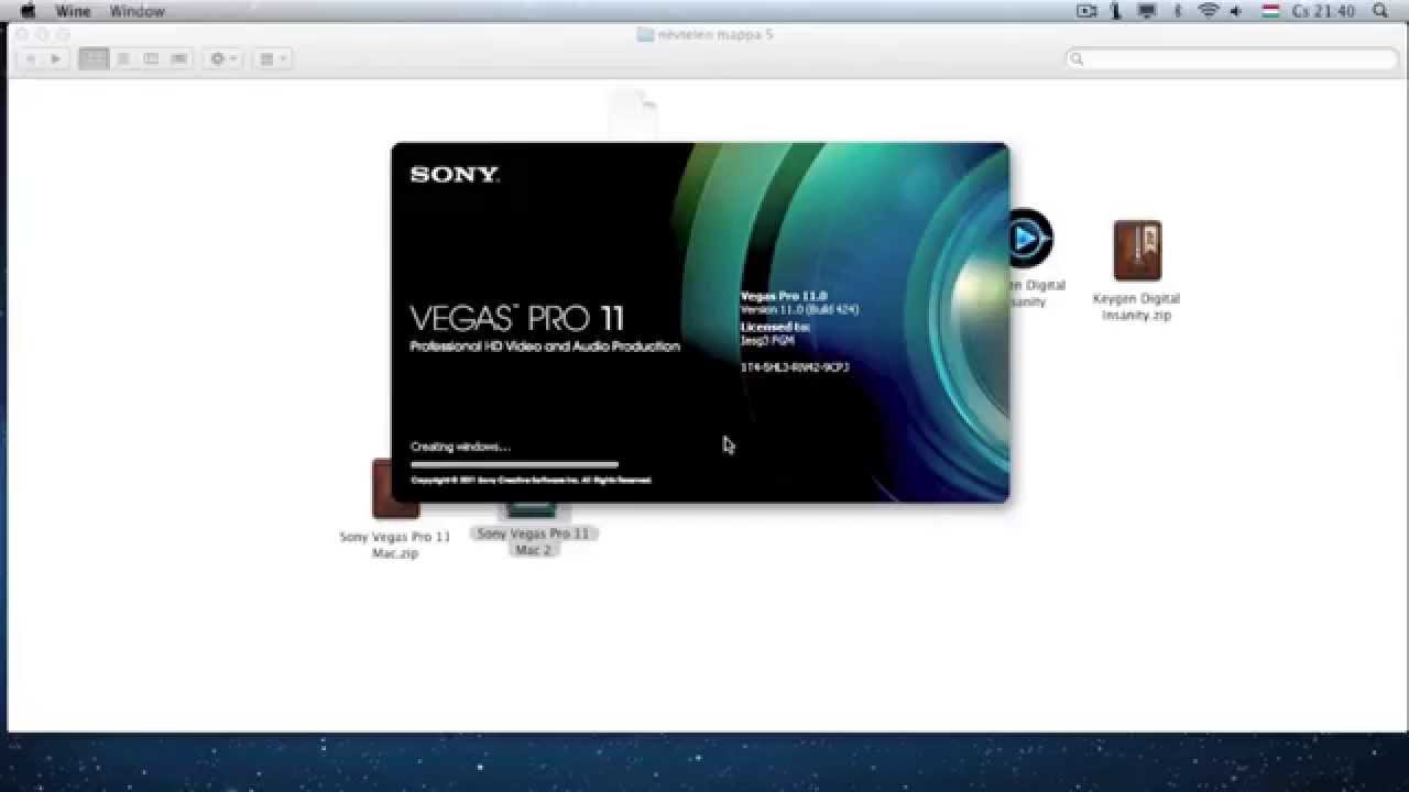 iSItelinks --- Sony Vegas Pro 11 for mac ---