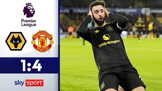 Erstes Tor seit Oktober gegen United zu wenig! | Wolverhampton Wanderers - Manchester United | HL