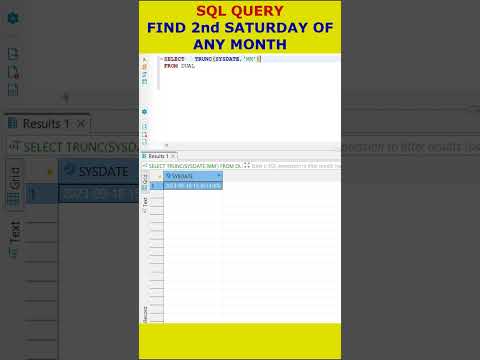 Oracle SQL: SQL