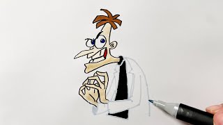How to Draw Dr. Heinz Doofenshmirtz