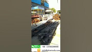 Phmtools advanced rebar bending machine can process various shapes of steel bars