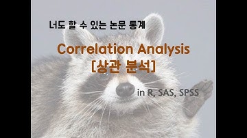 [상관 관계 검정] Correlation Analysis(상관 분석) in R, SPSS, SAS