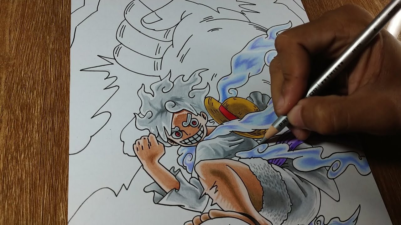 Monkey D. Luffy (Gear 5) anime - Lord_D.Art - Drawings