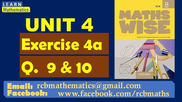 Exercise 4a | Word Problems | Maths Mise Book 8 | Q.9 & Q.10 | LEARN Mathematics