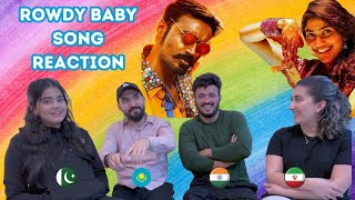Rowdy Baby Song Reaction | Marri 2 | Dhanush | Sai Pallavi | Foreigners React