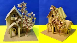 How to make a house with recycled materials | Cardboard craft