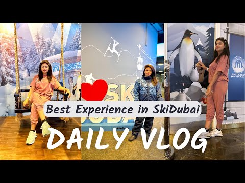 Penguins in Ski Dubai Emirates Mall | Sara's Journey | Full Chilling Day in Snow Park