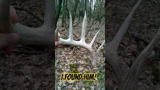 I FOUND HIM!  First Shed of 2024 is HUGE! #bigbucks #shedhunting #shedhunter