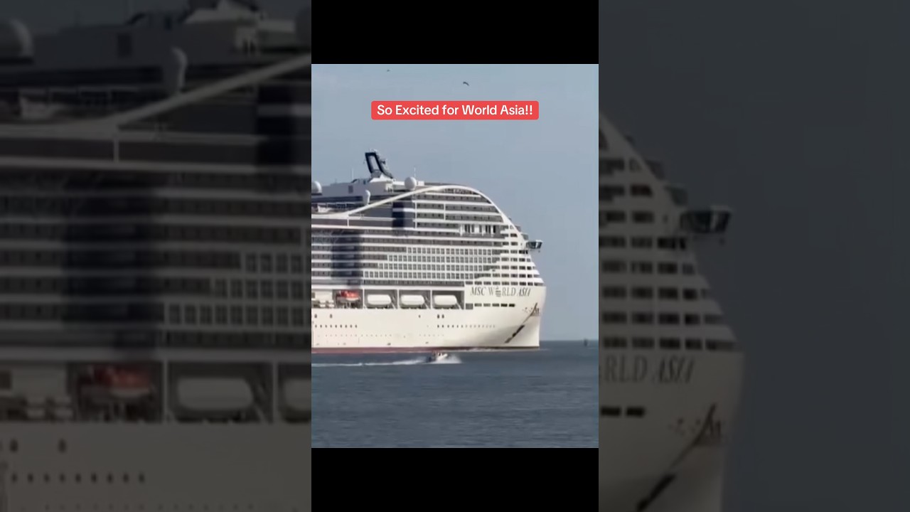 MAC World Asia floated out! So excited to sail on this ship! #cruise #cruiselife #msc #mscworldasia